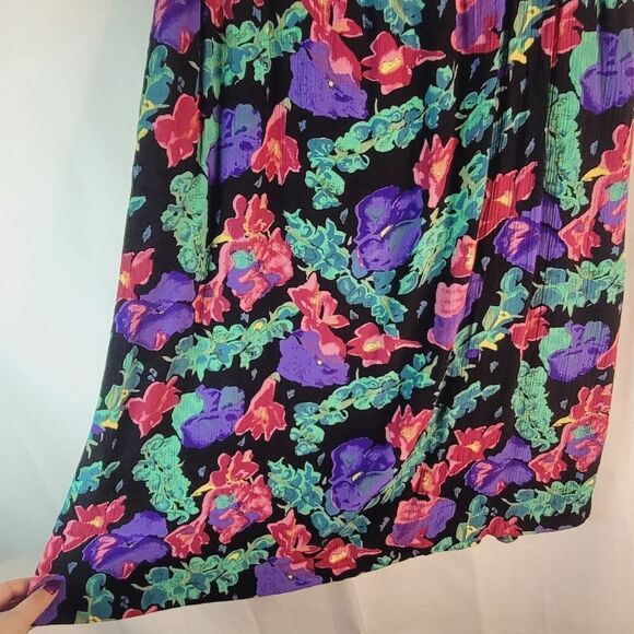 Hibiscus Vintage Floral Women's Skirt - Picture 6 of 8